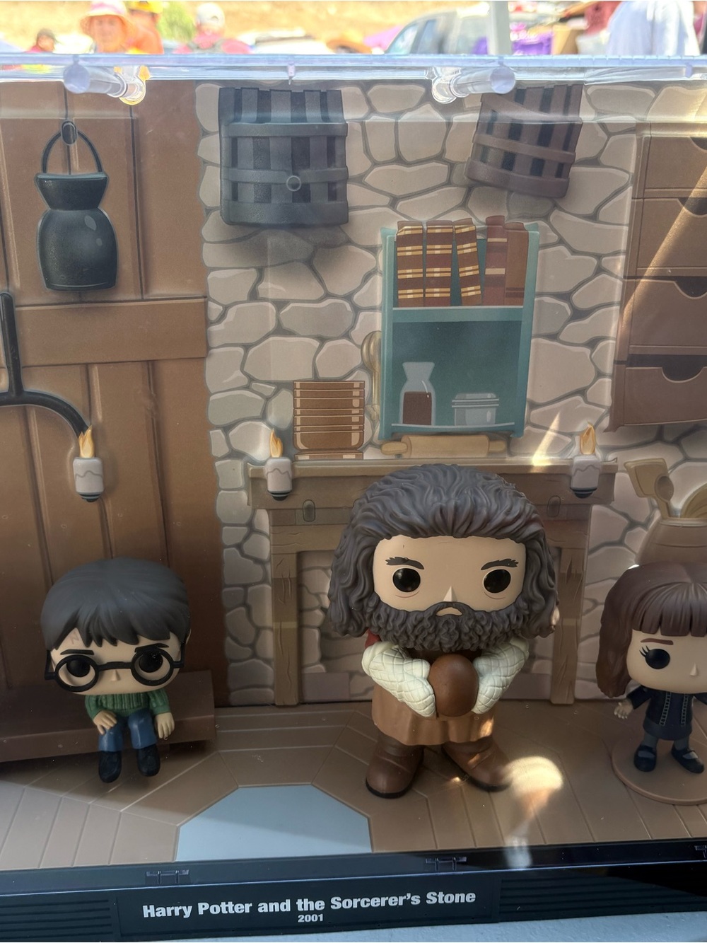 Harry Potter Funko Pop! Display — Harry , Hagrid, Ron and Hermione